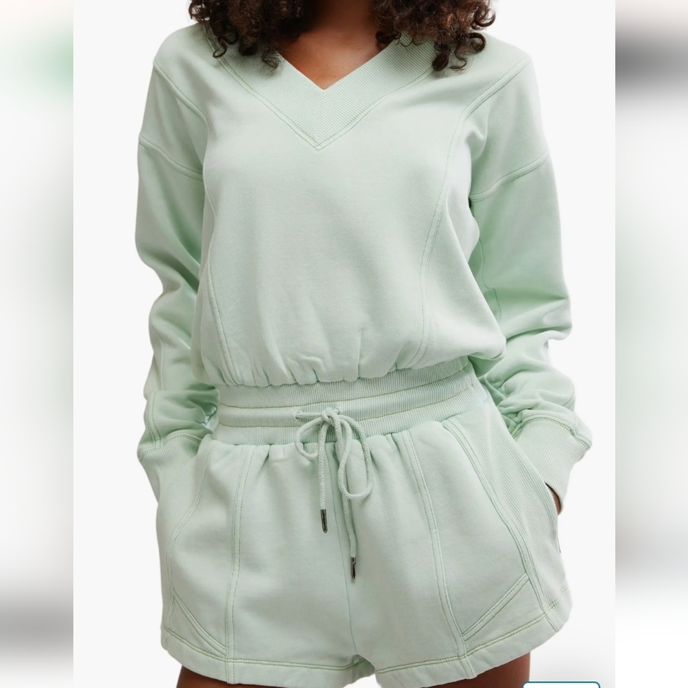 NWT Large - Free People Movement Intercept Romper Mint Green